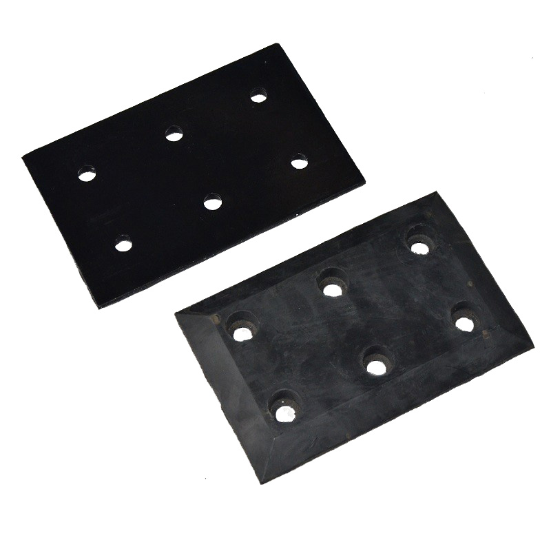 Black Rubber Metal Splint Parts For Forklift Truck